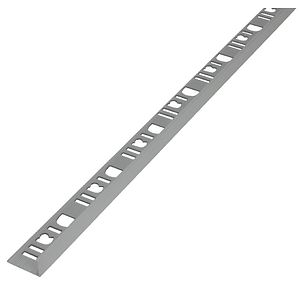 Profil drept, 12.5 mm, aluminiu, argintiu mat