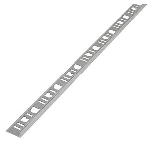 Profil drept, 8 mm, aluminiu, crom Diall