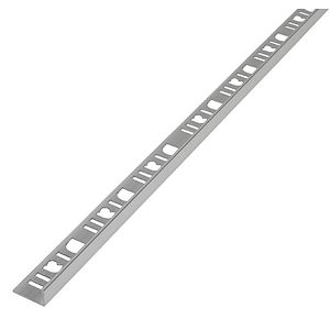 Profil drept, 10 mm, aluminiu, crom