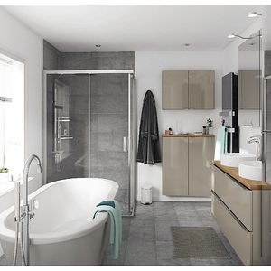 Blat baie GoodHome Hartland, 183 x 45.5 x 2.7 cm, maro
