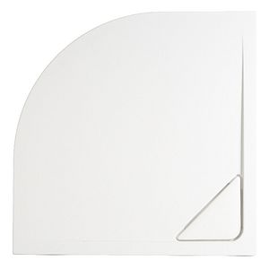 Cadita dus Cooke & Lewis Helgea, semirotunda, rasina, 80 x 80 x 4.5 cm, alb