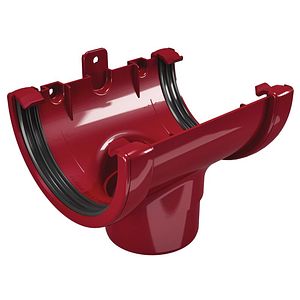 Racord jgheab PVC Devorex 80 Clasic, D 120 mm, bordeau