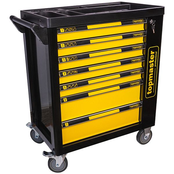 Dulap scule TOPMASTER, 7 sertare, 219 piese | Brico