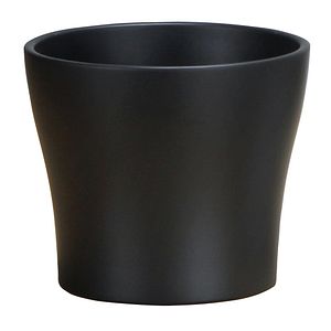 Ghiveci flori SCHEURICH, ceramica, D 15.2 cm, negru