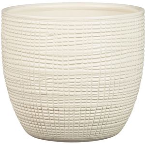 Ghiveci flori SCHEURICH, ceramica, D 21.5 cm, alb