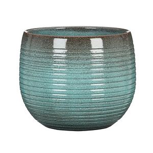 Ghiveci flori SCHEURICH, ceramica, D 16 cm, verde