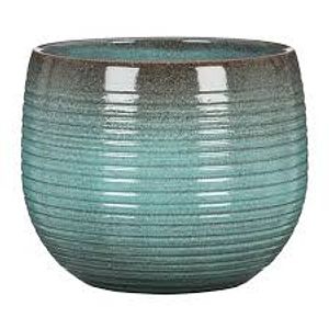 Ghiveci flori SCHEURICH, ceramica, D 23.5 cm, albastru
