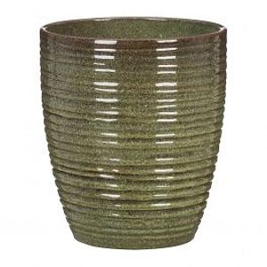 Ghiveci flori SCHEURICH, ceramica, D 12.6 cm, verde