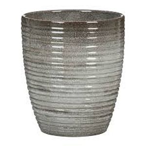 Ghiveci flori SCHEURICH, ceramica, D 12.6 cm, gri
