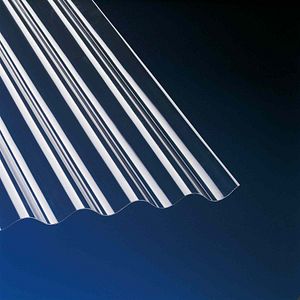 Placa ondulata PVC, transparent, 200 x 90 cm Gutta
