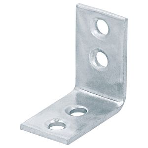 Coltar plat SUKI, 25 x 25 x 14 mm, zincat alb 