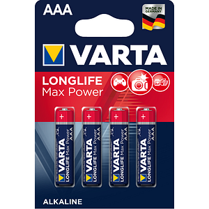 Set 4 baterii alcaline AAA  Varta