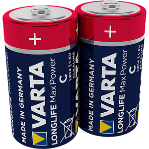 Set 2 baterii alcaline C LR14, 7800mAh  Varta