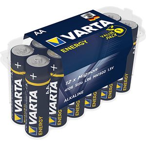 Baterii alcaline AA VARTA Value Pack, 12 bucati