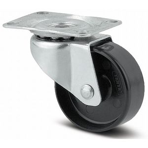 Roata pivotanta TENTE, polipropilena, 38 mm, 25 kg, negru