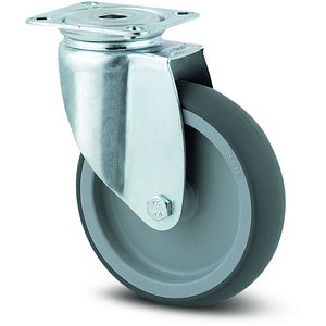 Roata pivotanta TENTE, poliuretan, 50 mm, 50 kg, gri