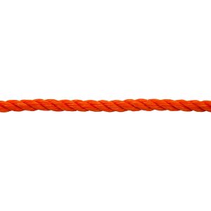 Franghie PP rasucita, 12 mm, 10 m, portocaliu