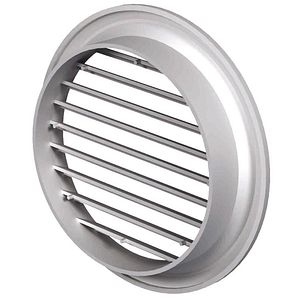 Grila ventilatie rotunda din plastic, 150 mm, alb