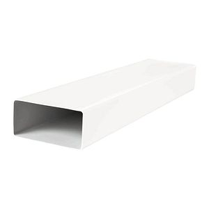 Tubulatura rectangulara PVC, 60 x 120 mm, 1 m, alb