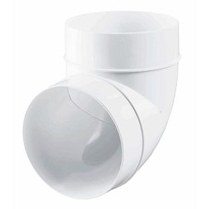 Cot PVC, unghi 90, diametru 100 mm, alb