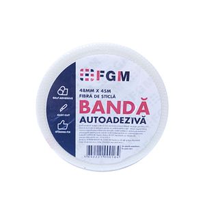 Banda autoadeziva pentru acoperire rosturi, alb, 45 m x 48 mm  FGM