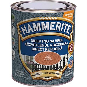 Email pentru metal lovitura de ciocan, interior/exterior, culoare aramiu, 0.75 L  Hammerite