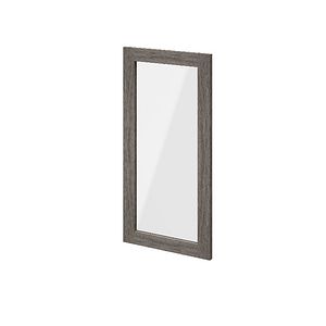 Usa dresing transparenta, sticla, gri stejar, 37 x 75 cm  GoodHome Atomia