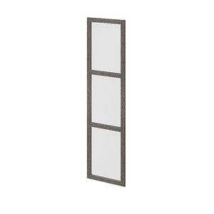 Usa dressing, sticla, W50Xh187 gri stejar  GoodHome Atomia