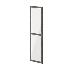 Usa dresing transparenta, sticla, gri stejar, 50 x 187 cm  GoodHome Atomia