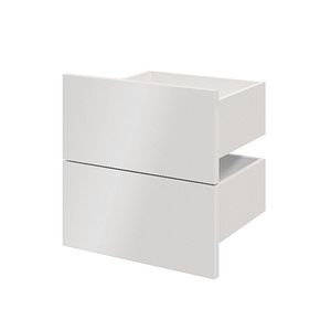 Sertar exterior, 35 x 37 cm, Alb set 2 bucati  GoodHome Atomia