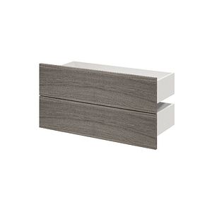 Sertar exterior, 35 x 75 cm Gri stejar 2 bucati GoodHome Atomia