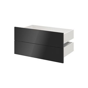Sertar exterior, 45 x 75 cm, antracit, set 2 bucati  GoodHome Atomia