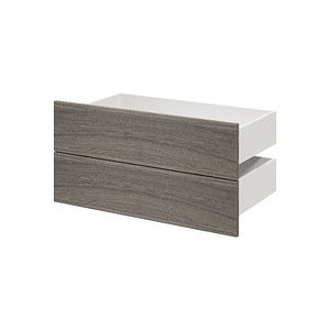 Sertar exterior, 45 x 75 cm Gri stejar 2 bucati GoodHome Atomia