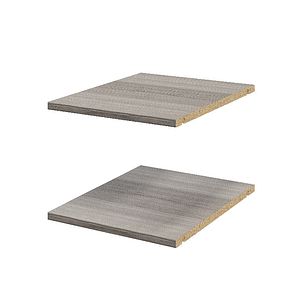 Pachet 2 rafturi, gri stejar, 37 x 45 cm  GoodHome Atomia