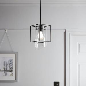 Lustra tip pendul, Negru, 42 W, 1 x E27  GoodHome Daluiz