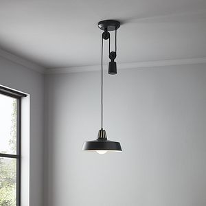 Lustra tip pendul, Negru, 60 W, 1 x E27  GoodHome Yarra