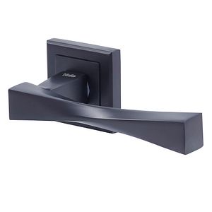 Set manere, rozete butoni, aluminiu, negru, usi de interior  Yale Verona
