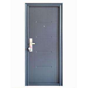 Usa de intrare pentru apartament Square, fara geam, dreapta, otel, 88 x 205 cm, antracit