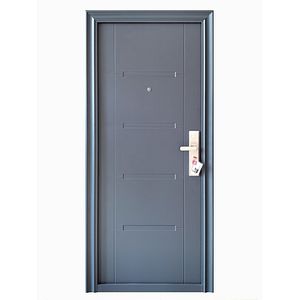 Usa de intrare pentru apartament Square, fara geam, stanga, otel, 88 x 205 cm, antracit