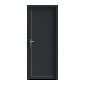 Usa de intrare, fara geam, dreapta, PVC, 90 x 205 cm, antracit
