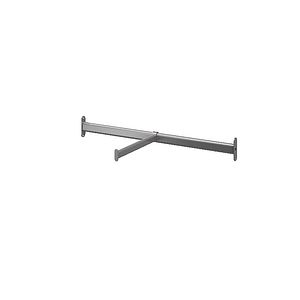 Bara suspendata frontala GoodHome Atomia, gri, otel, 71.3 cm