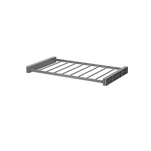 Raft pantaloni culisant GoodHome Atomia, otel, gri, D45 mm, L750 mm