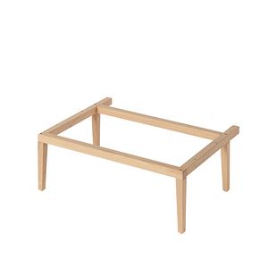 Cadru baza cu 4 picioare GOODHOME Avela, 60 x 21 x 45 cm, lemn, maro