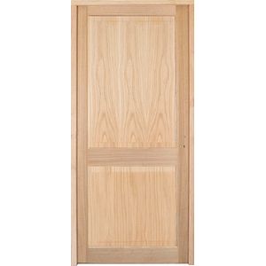Usa interior GOODHOME Camargue, fara geam, stanga, MDF, 78 x 203 cm, maro