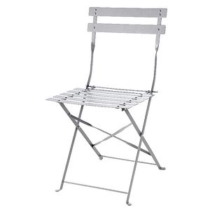 Scaun terasa GOODHOME Saba, otel, 41 x 80 cm, gri