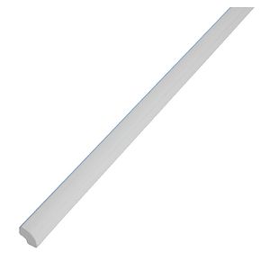 Profil baie PVC, 15 mm, alb cu autoadeziv