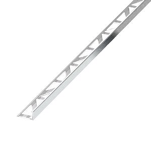 Profil drept, 8 mm, aluminiu, argintiu