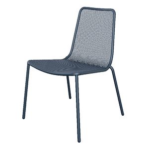 Scaun terasa GOODHOME Kilifi, metal, 55.1 x 80 x 60 cm, albastru