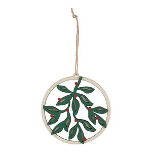 Decoratiune brad Vasc, 10.5 cm, maro-verde