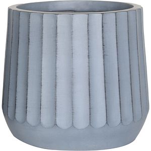 Ghiveci flori VERVE Rib, D 28 cm, albastru